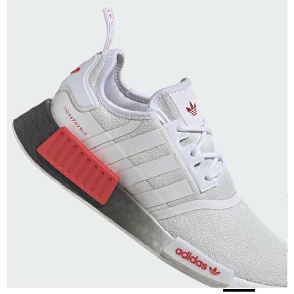 adidas NMD R1 IF4892 White Red Black Men\'s  Size 8.5 Women\'s 9.5 main image 6